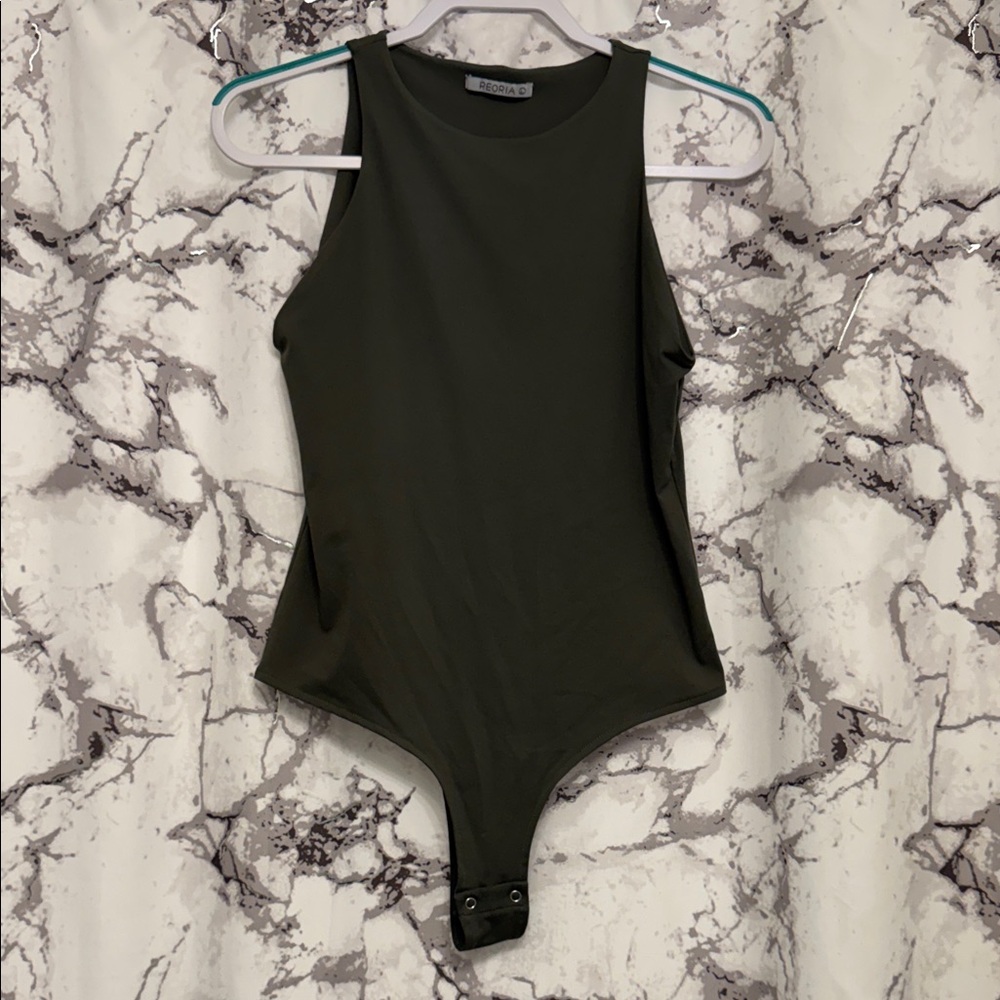 ReoRia Olive Green Women's Bodysuit